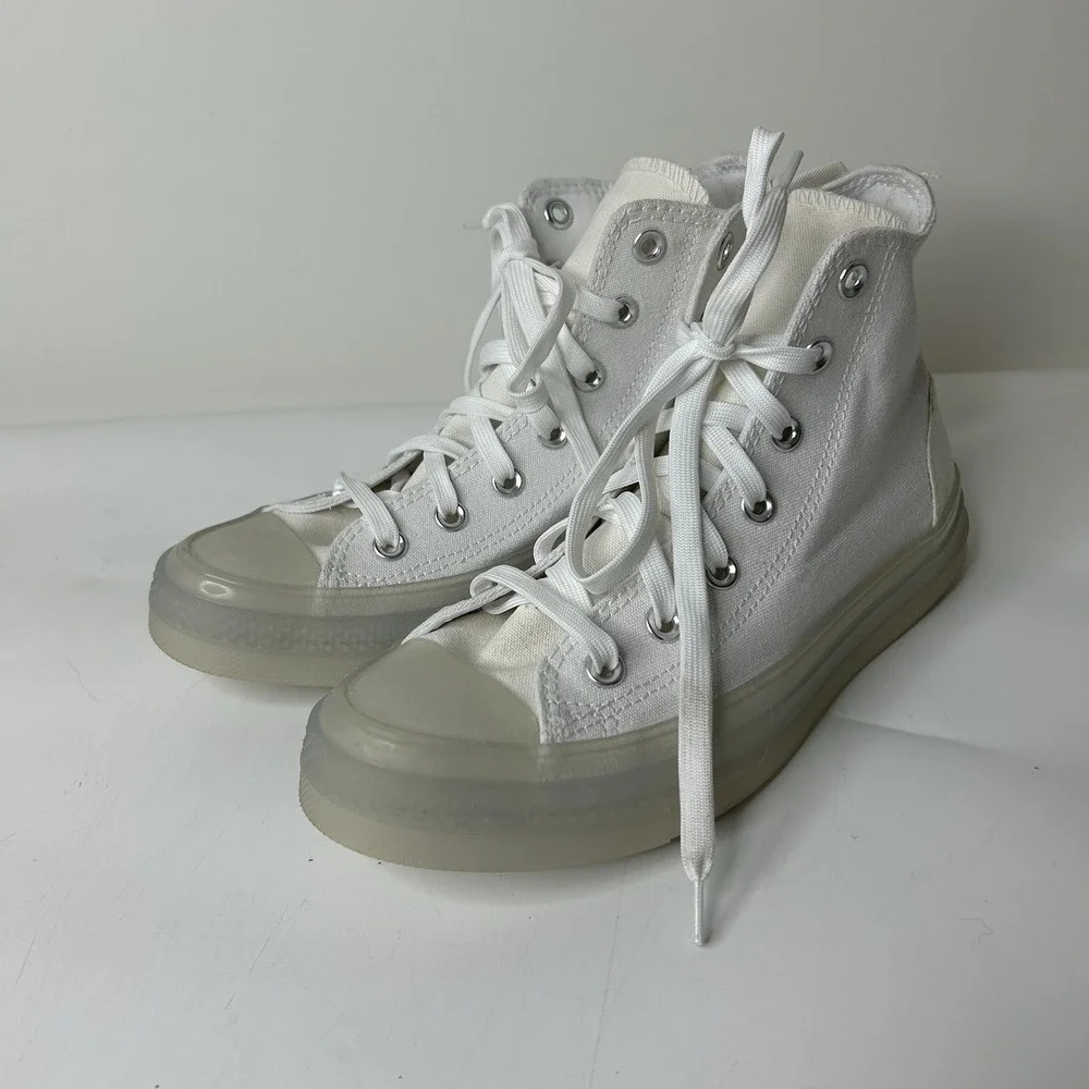 Converse Chuck Taylor All Star CX Stretch Womens 7.5 White High Top Sneakers